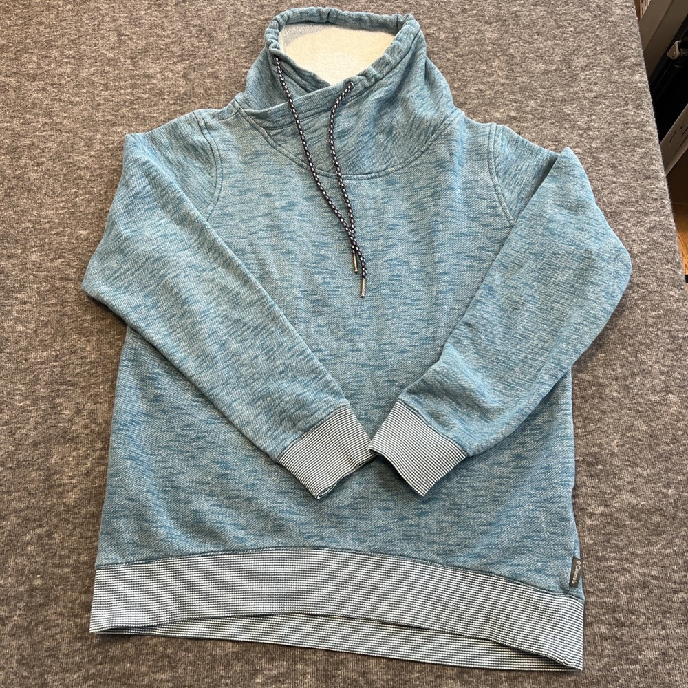 Columbia Cowl Neck Teal Sweatshirt Women's Small 1741271